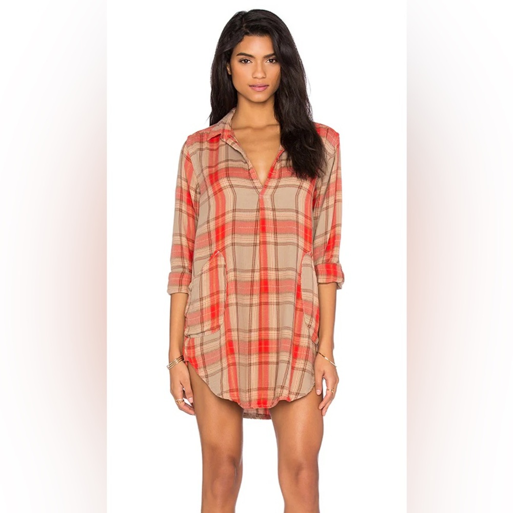 CP Shades Plaid Campfire Teton Tunic Dress size medium